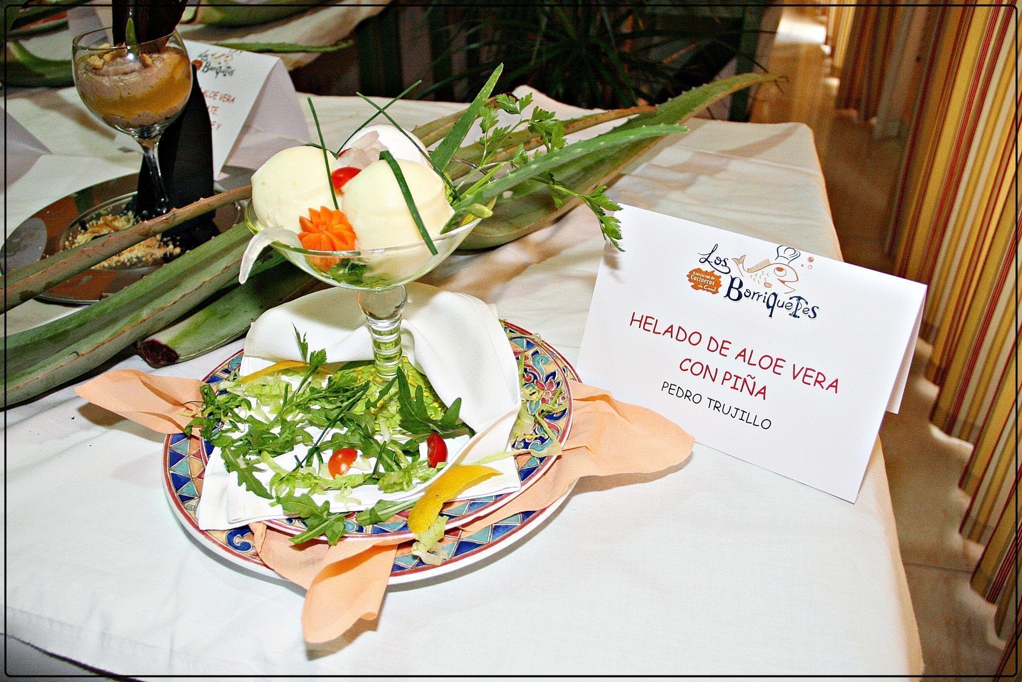Sorbete de aloe vera y piña