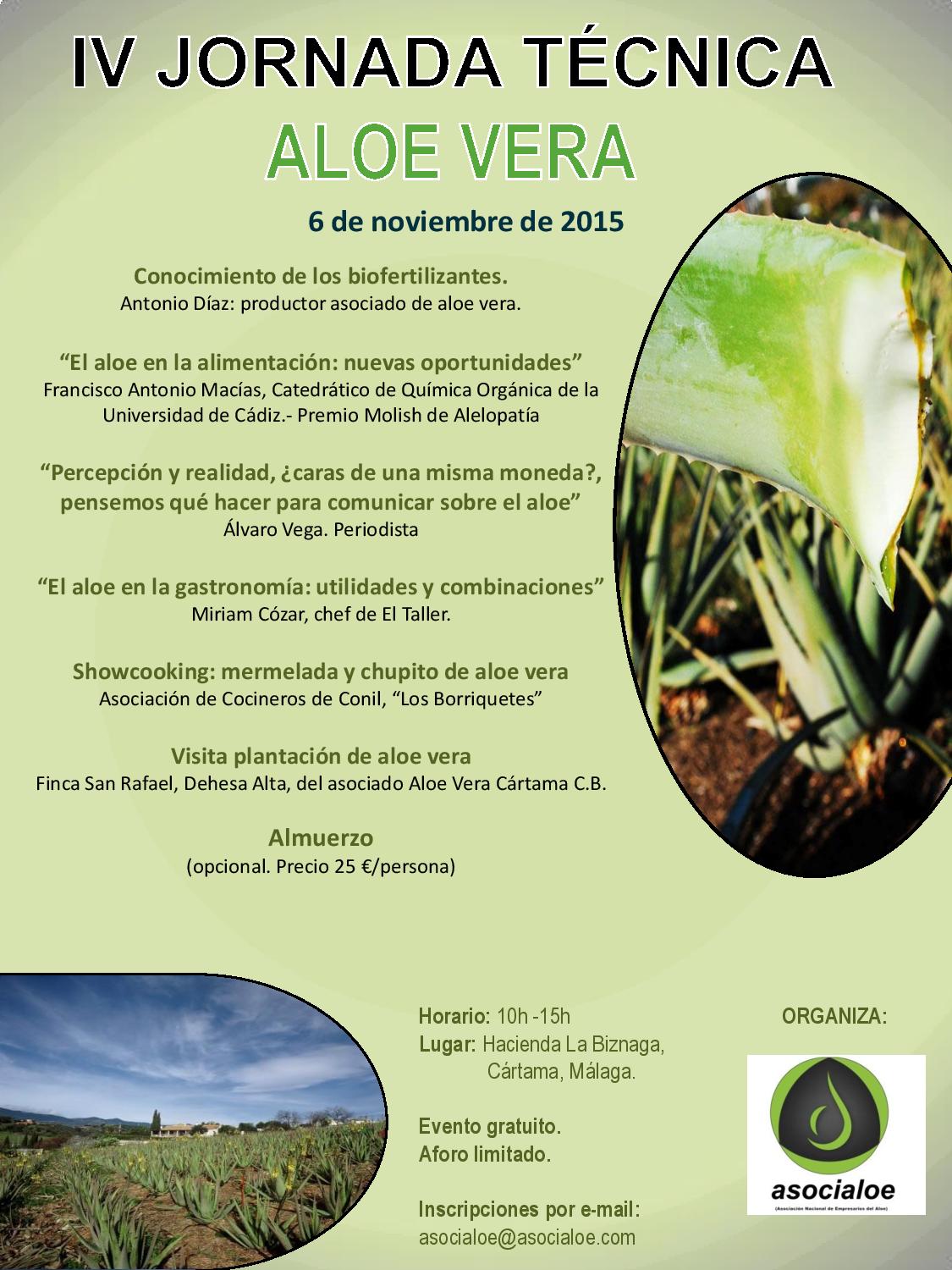 IV Jornada técnica aloe vera