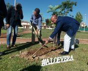 Plantación árboles Encinarejo II Congreso Europeo Aloe Vera